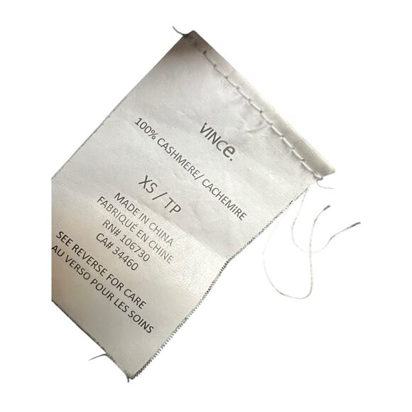 Vince Cashmere Sweater Xs Black Gray Soft Comfy Cozy Twee Casual - Picture 6 of 7